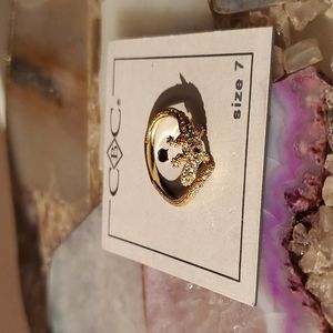 Gently loved & rare! CBC pavé lizard ring